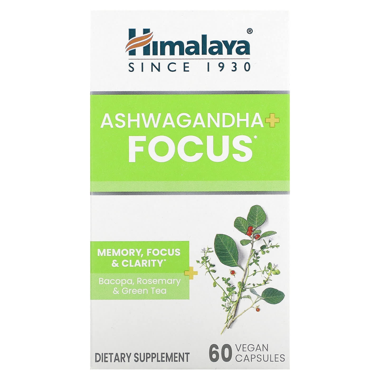 Himalaya Ashwagandha + Focus - Memory & Concentration Supplement - Image 1