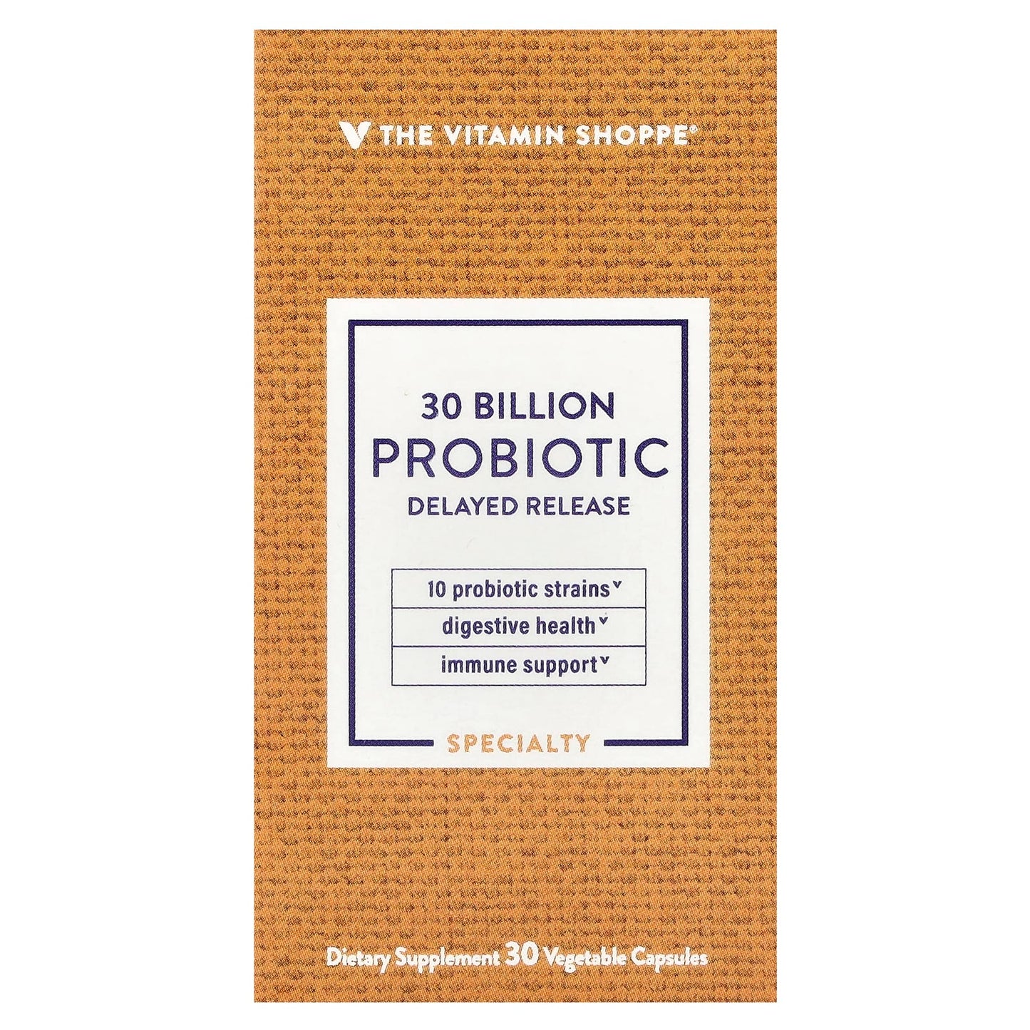 The Vitamin Shoppe, Probiotic, 30 Billion CFU, 30 Vegetable Capsules - Image 1
