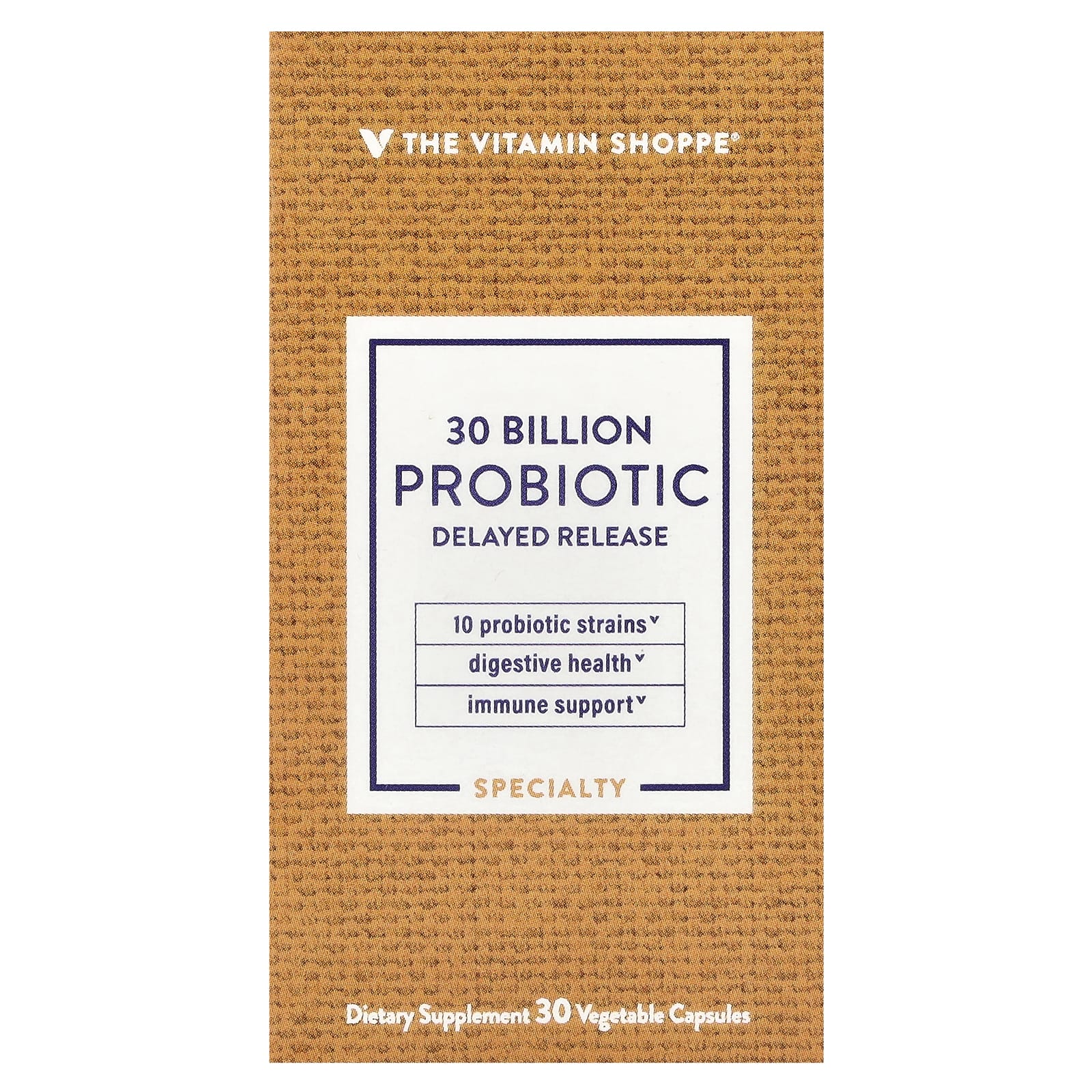 The Vitamin Shoppe, Probiotic, 30 Billion CFU, 30 Vegetable Capsules - Image 1