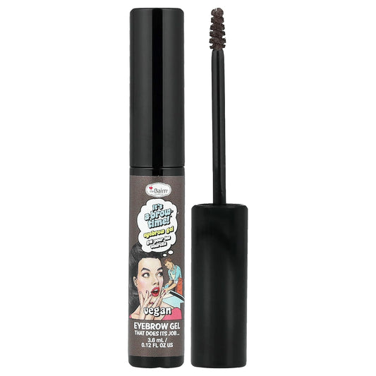theBalm Cosmetics, It's A-Brow Time!® Eyebrow Gel, Dark Brown, 0.12 fl oz (3.6 ml) - Image 1