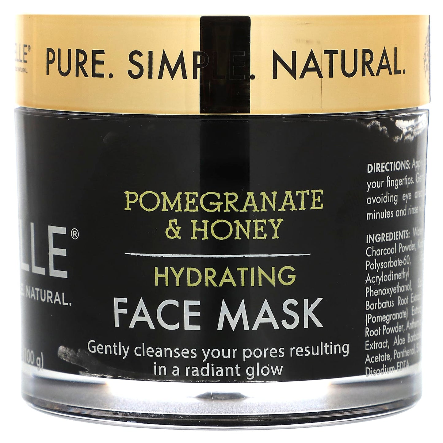 Mielle, Hydrating Face Beauty Mask, Pomegranate & Honey, 3.5 fl oz (100 g) - Image 1