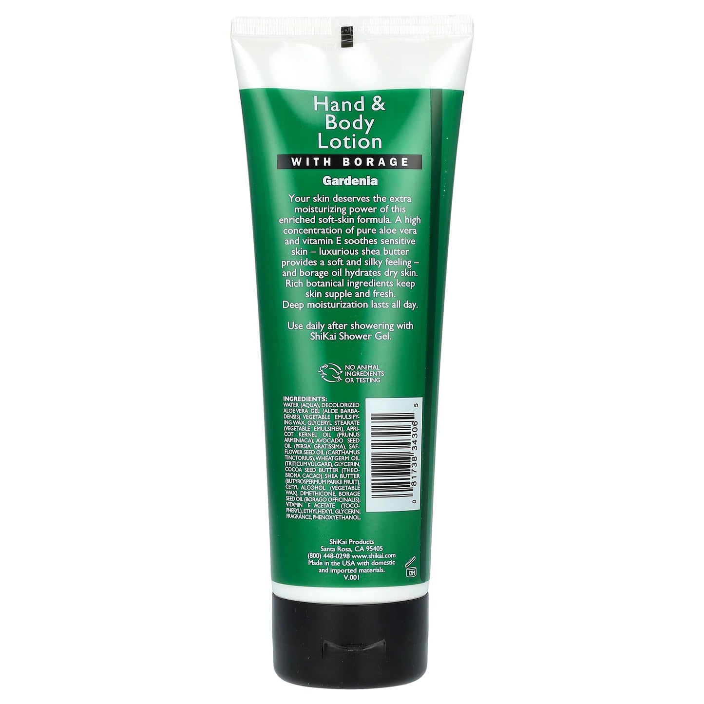Shikai, Moisturizing  Hand & Body Lotion, Gardenia, 8 fl oz (238 ml) - Image 2