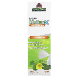 Natural MulleinX Throat Spray for Irritated Throat Relief