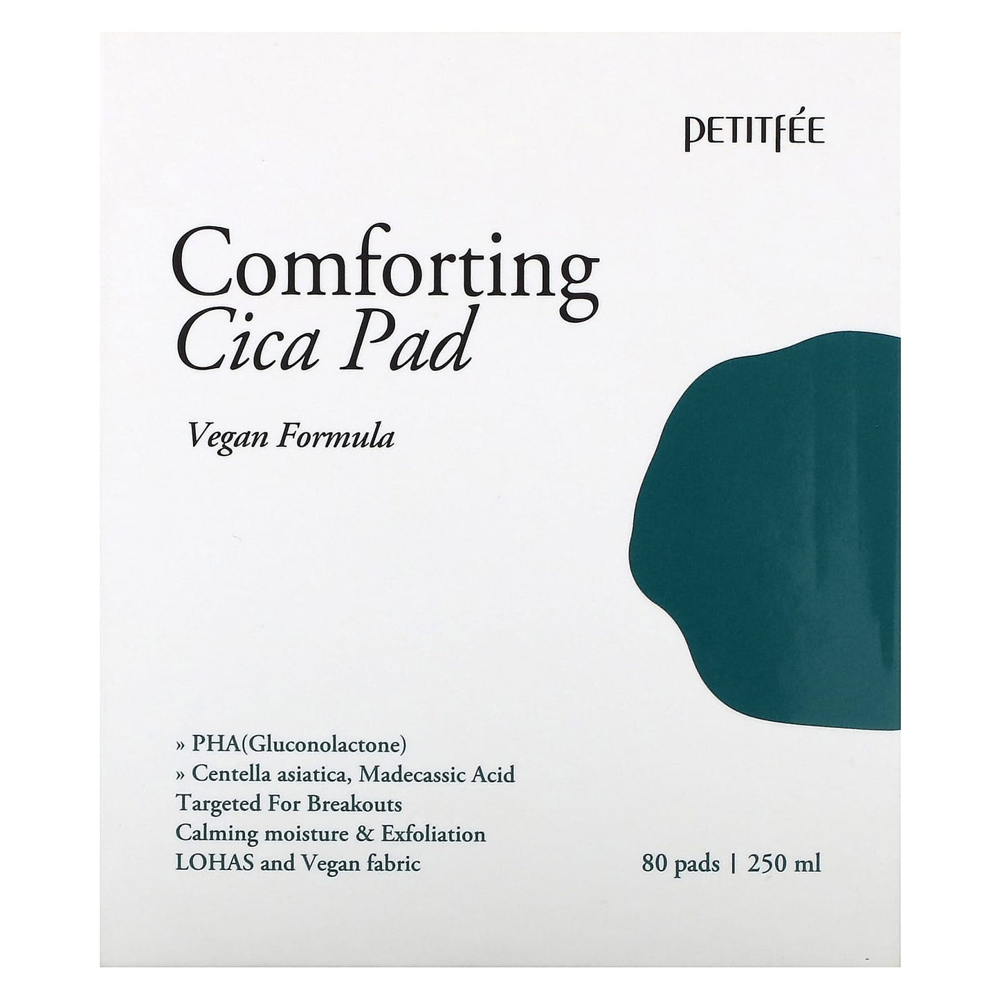 Petitfee, Comforting Cica Pad, 80 Pads, 250 ml - Image 2