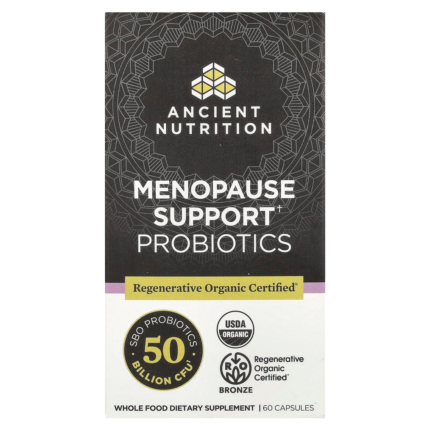 Menopause Support Probiotics by Ancient Nutrition | 50 Billion CFU | 60 Capsules - Image 1