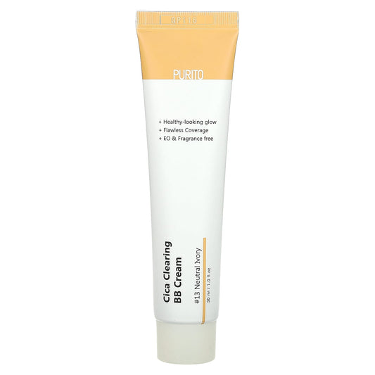 Purito, Cica Clearing BB Cream, 13 Neutral Ivory, 1 fl oz (30 ml) - Image 1