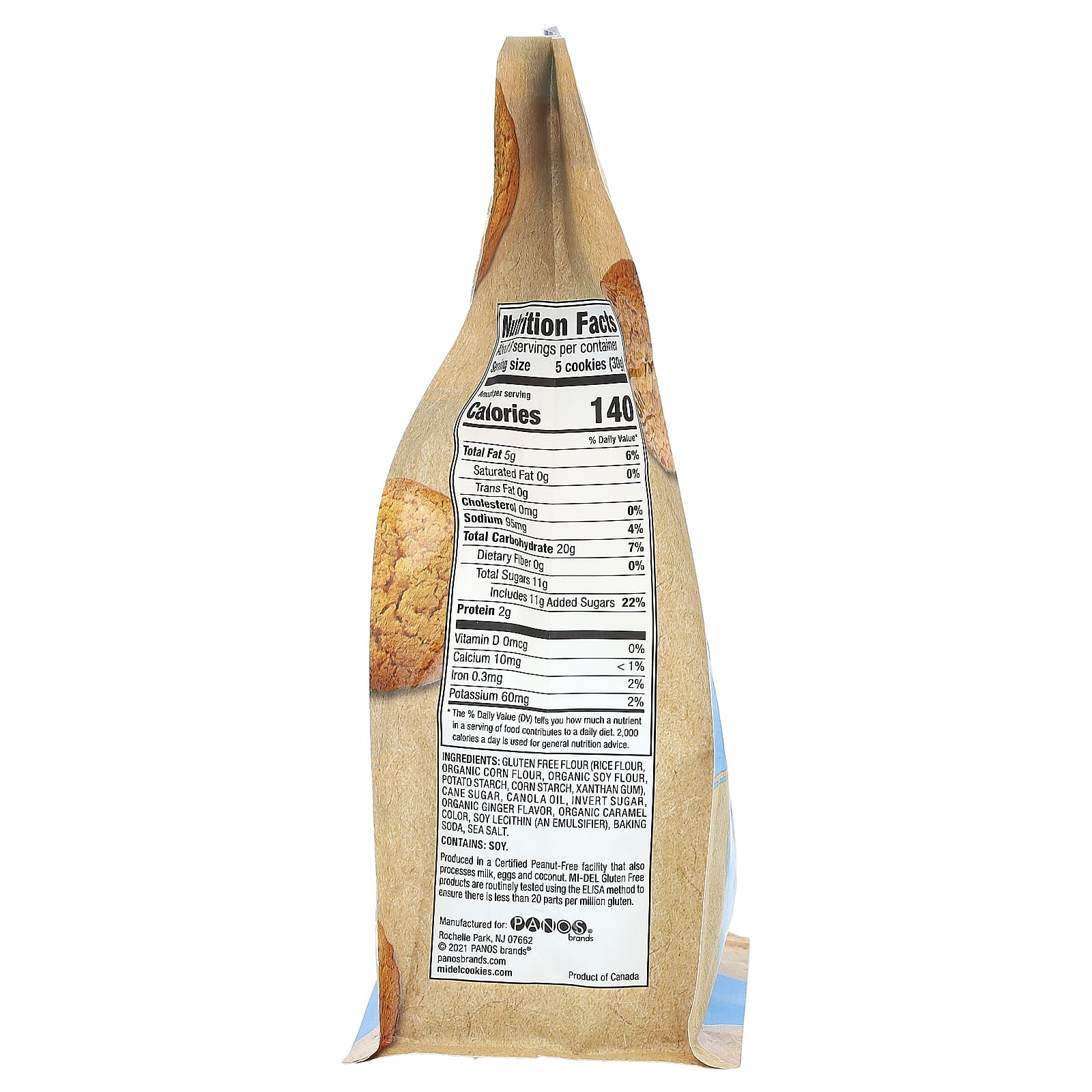 Mi-Del Cookies, Swedish Style Ginger Snaps, Ginger , 8 oz (227 g) - Image 2