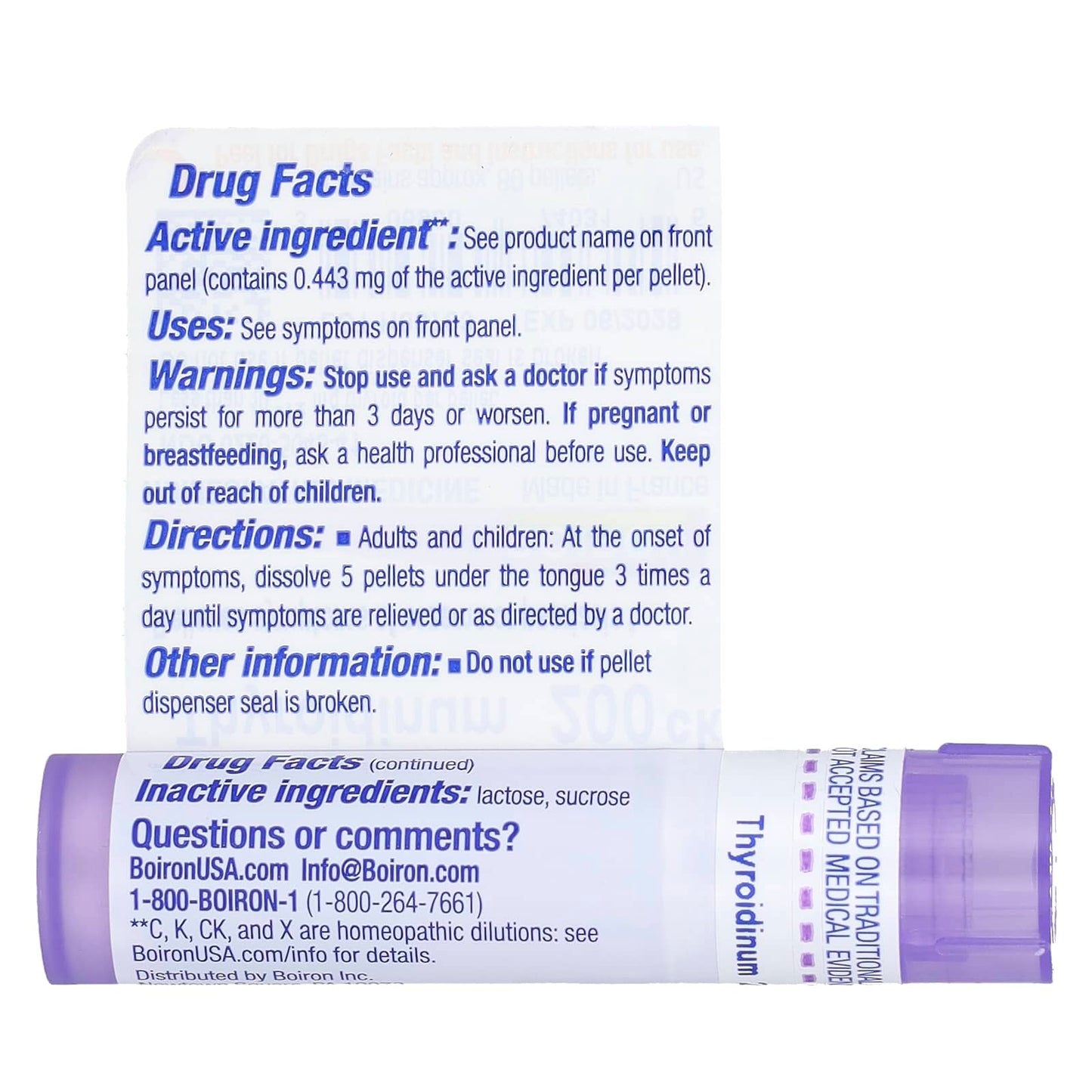 Boiron Thyroidinum 200CK Homeopathic Eczema Relief, 80 Pellets - Image 2