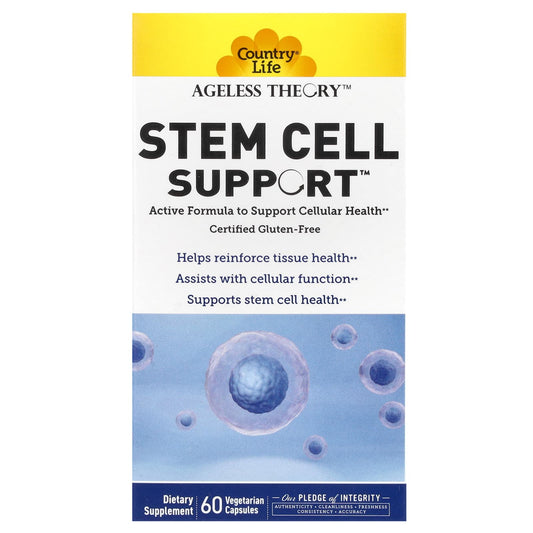 Country Life Ageless Theory Stem Cell Support, 60 Veg Capsules - Image 1