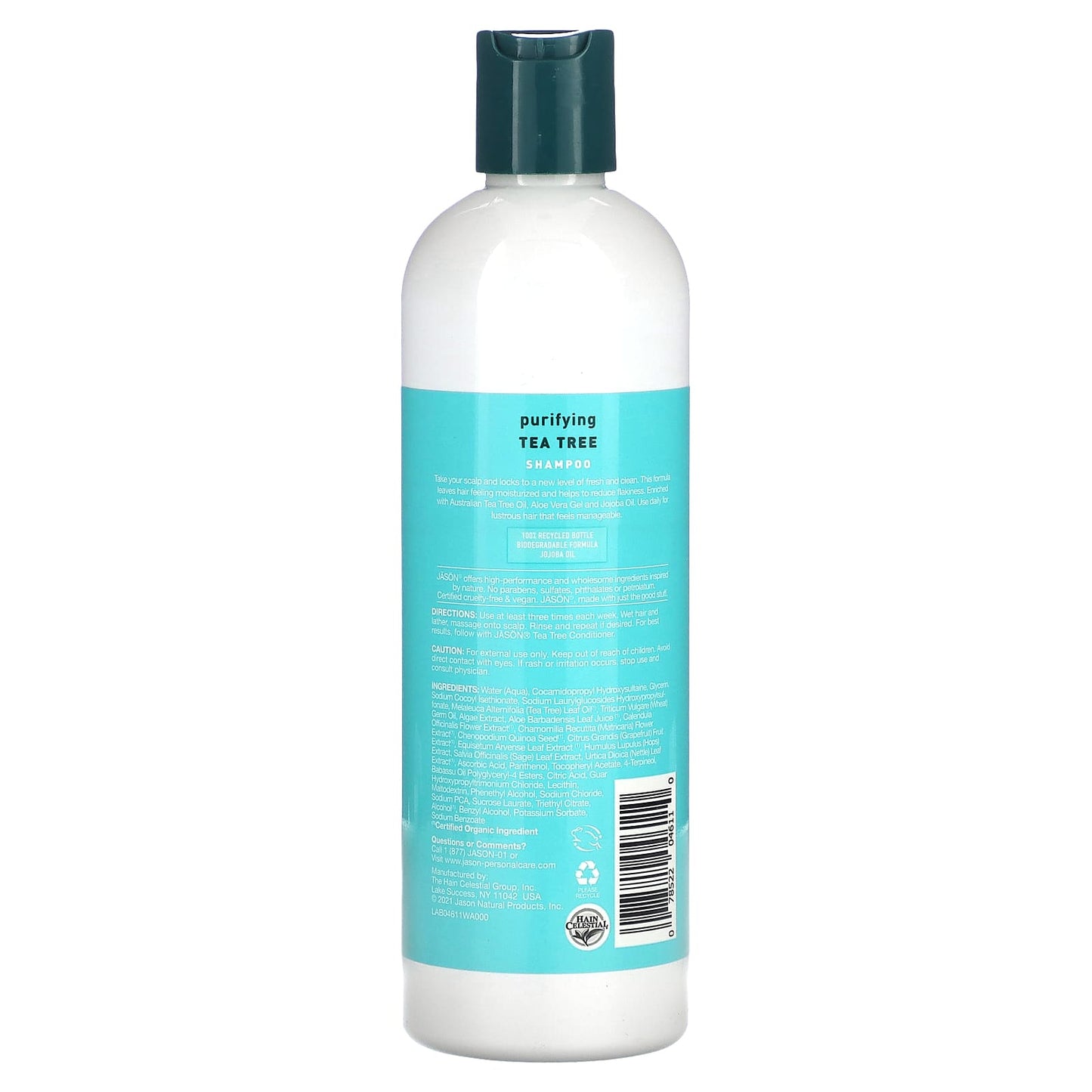 Jason Natural Purifying Tea Tree Shampoo for Healthy Scalp & Hair - Image 2