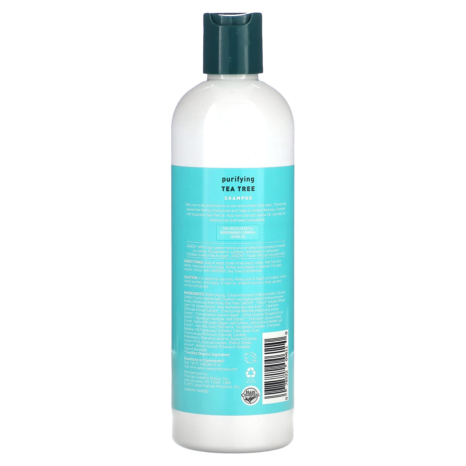 Jason Natural Purifying Tea Tree Shampoo for Healthy Scalp & Hair - Image 2