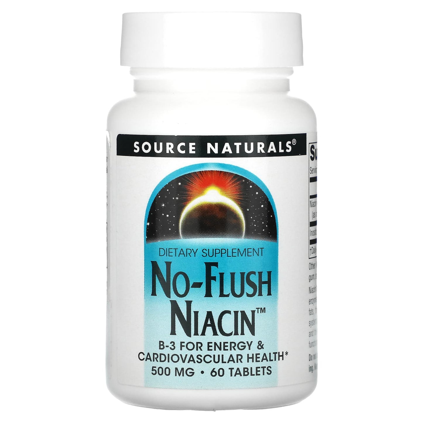 Source Naturals, No-Flush Niacin, 500 mg, 60 Tablets