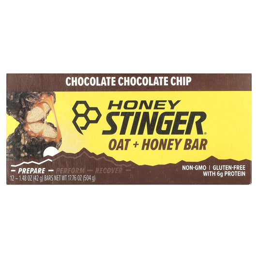 Chocolate Chocolate Chip Oat + Honey Energy Bars by Honey Stinger - Image 1
