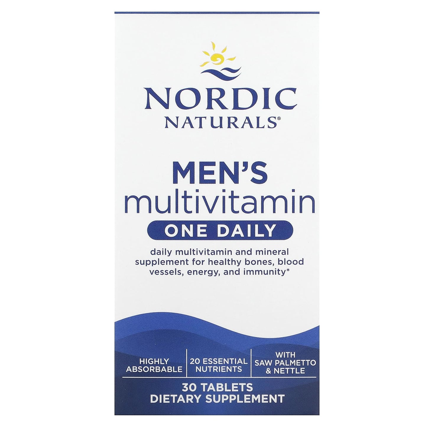 Nordic Naturals, Men's Multivitamin, One Daily, 30 Tablets - Image 1