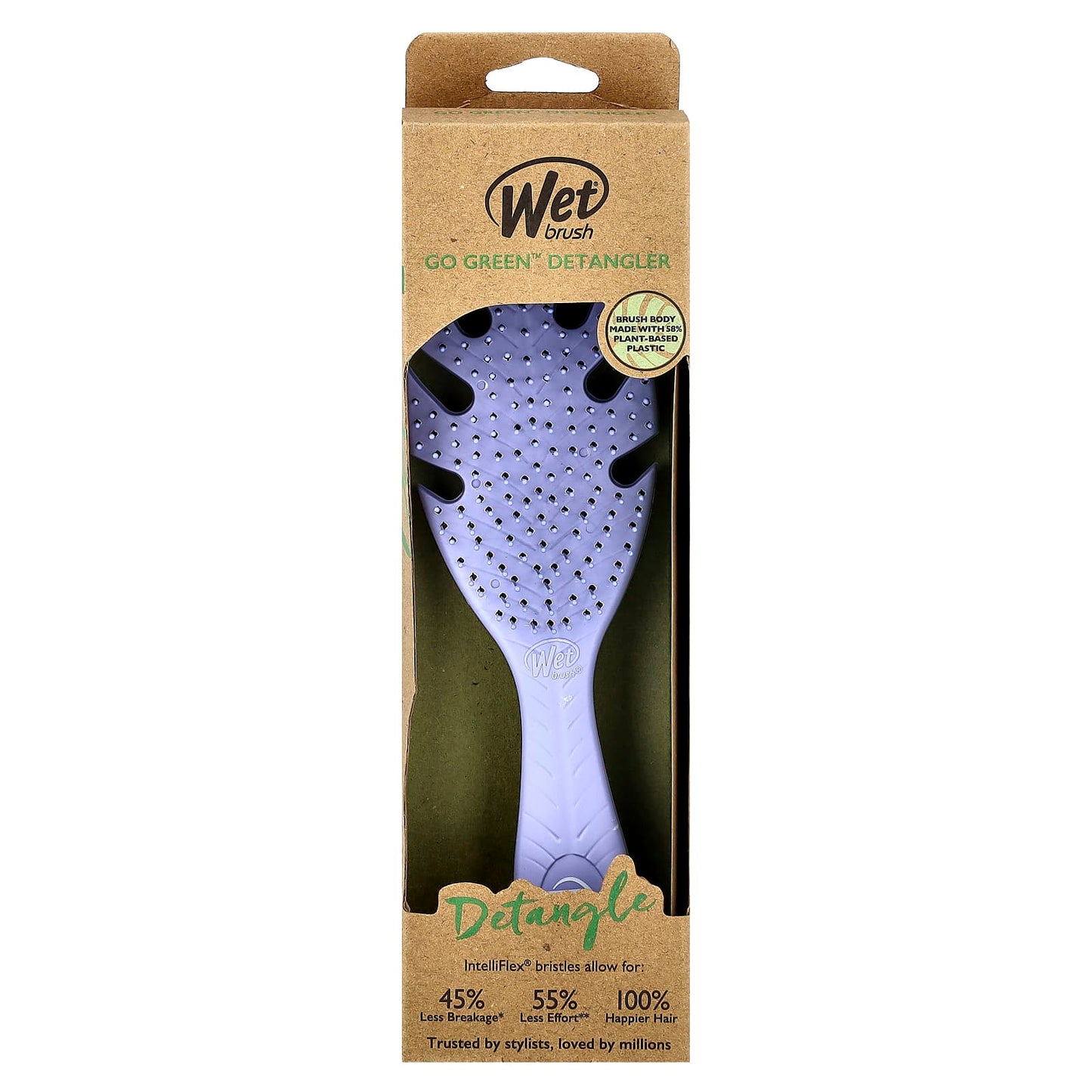 Wet Brush, Go Green™ Detangler, Lavender, 1 Brush - Image 2