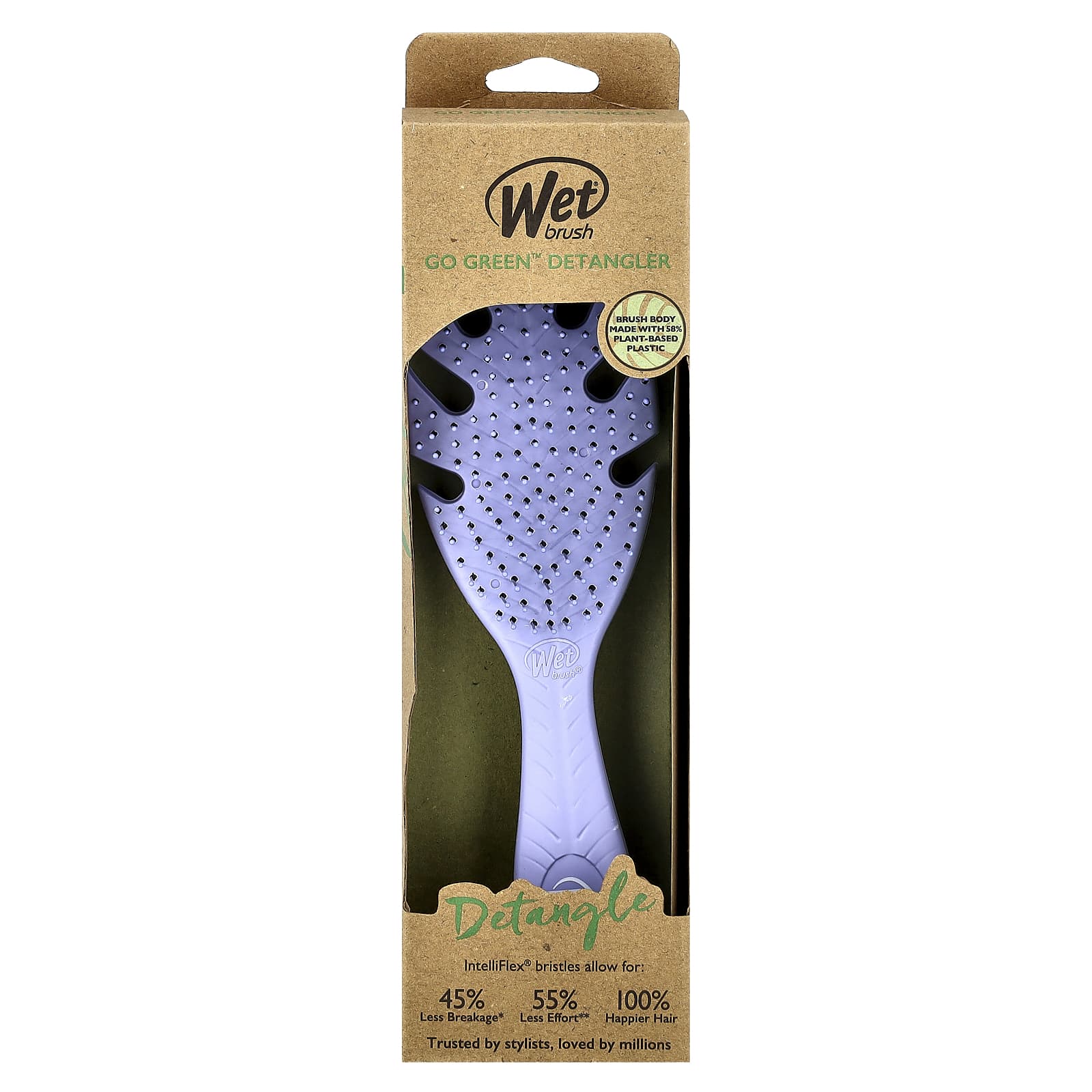 Wet Brush, Go Green™ Detangler, Lavender, 1 Brush - Image 2