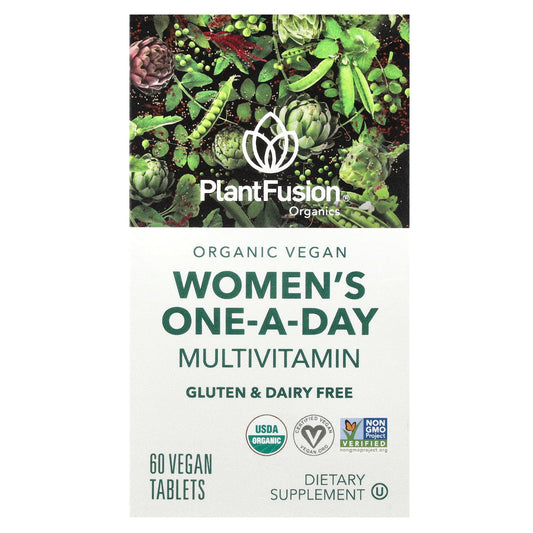 PlantFusion, Women's One-A-Day Mutivitamin, 60 Vegan Tablets - Image 1