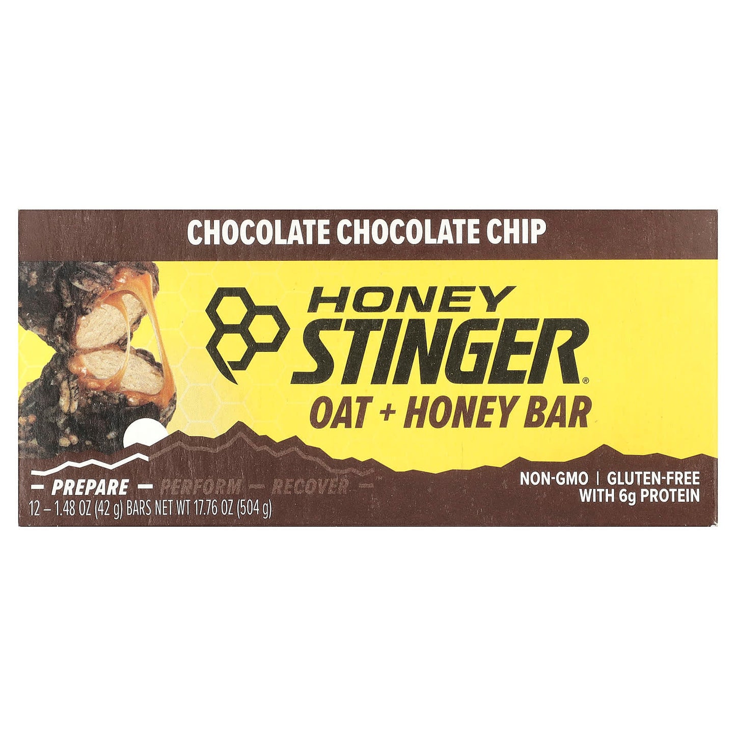 Chocolate Chocolate Chip Oat + Honey Energy Bars by Honey Stinger - Image 1