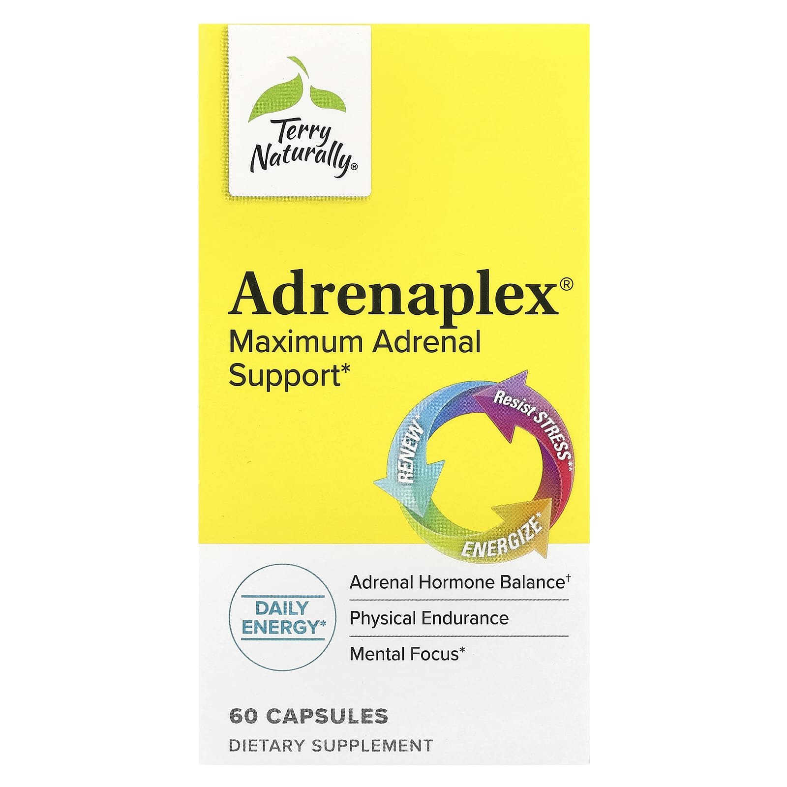 Terry Naturally, Adrenaplex®, 60 Capsules - Image 1