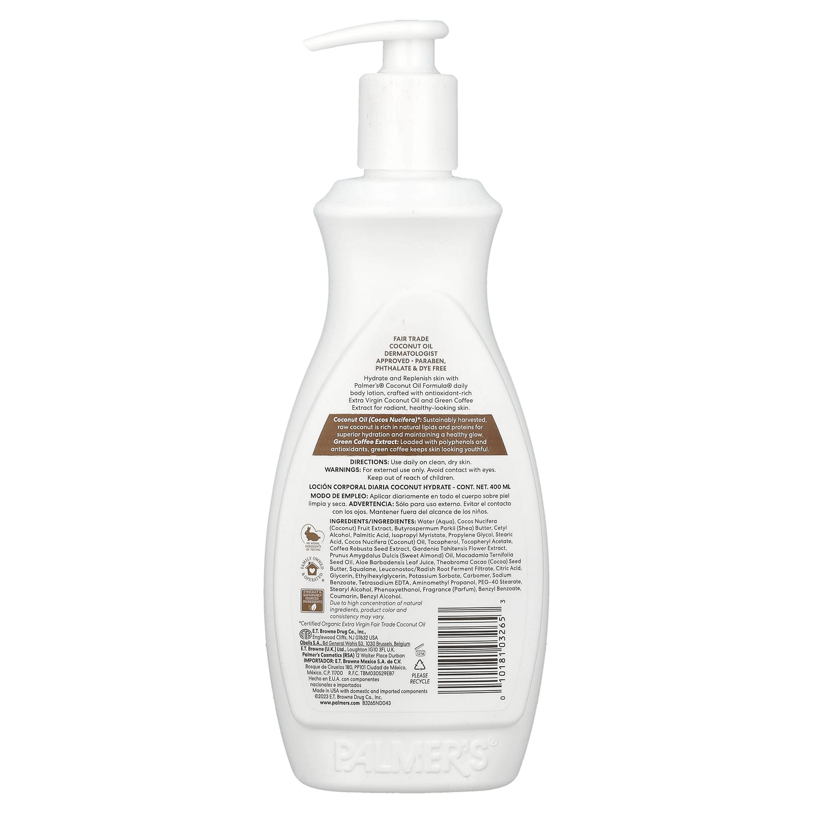 Palmer's, Coconut Hydrate, Daily Body Lotion, 13.5 fl oz (400 ml) - Image 2