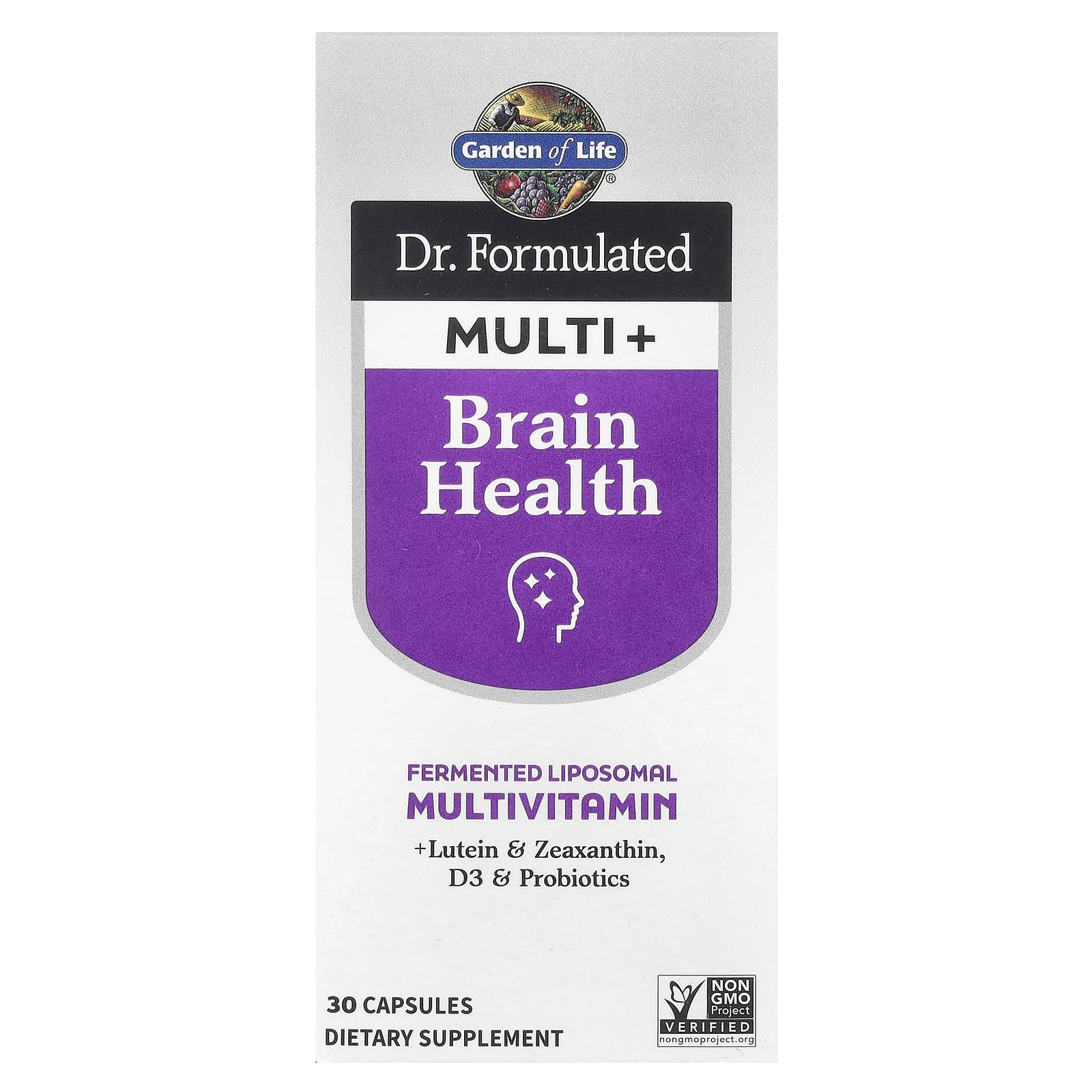<strong>Garden of Life</strong> Dr. Formulated Multi+ Brain Health Supplement for Optimal Health - Image 1