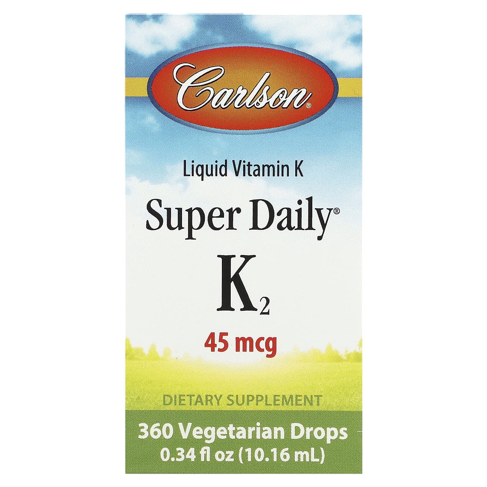 Carlson Super Daily K2 Vitamin Supplement for Bone Health & Blood - Image 1