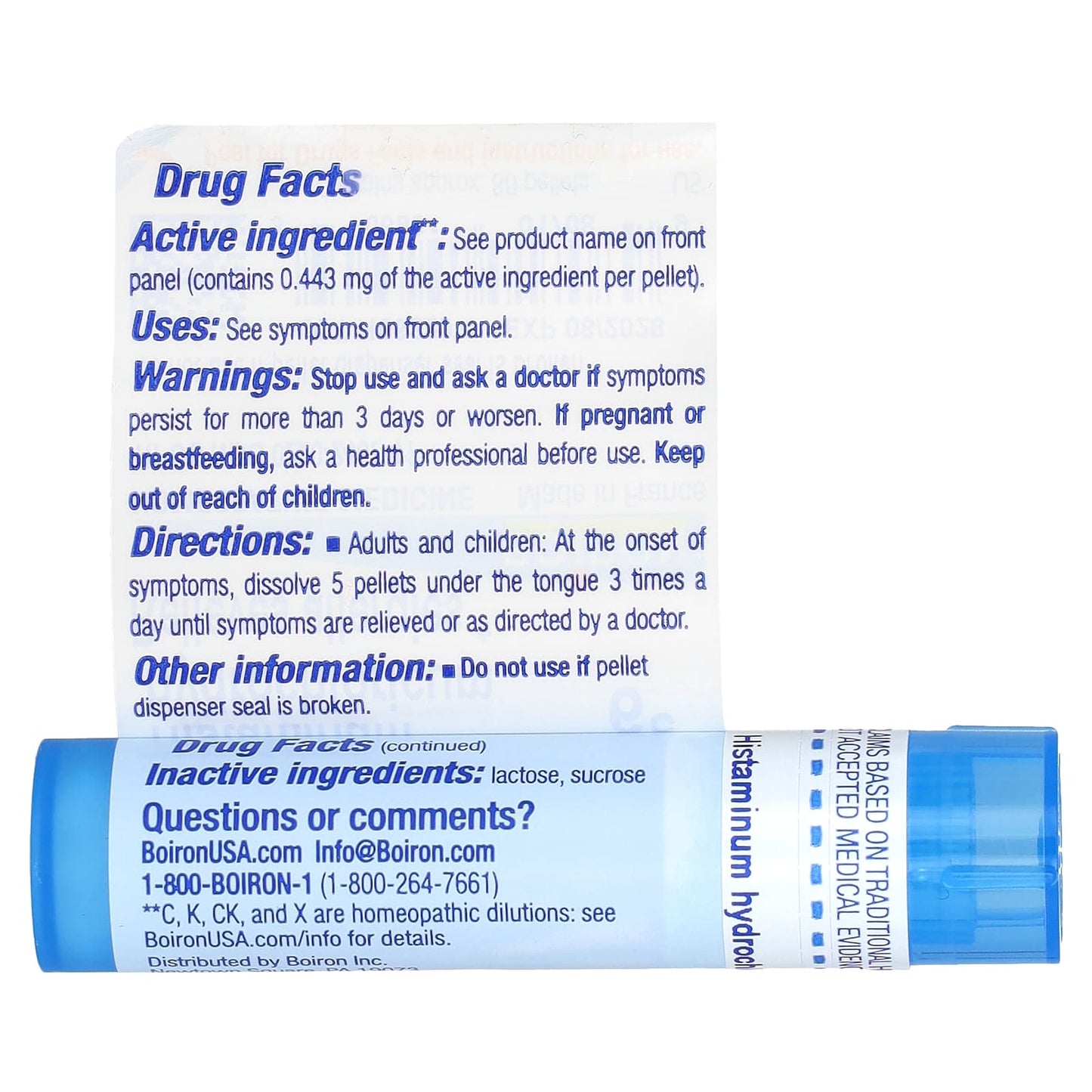 Boiron Histaminum Hydrochloricum for Allergy Relief, 80 Pellets - Image 2