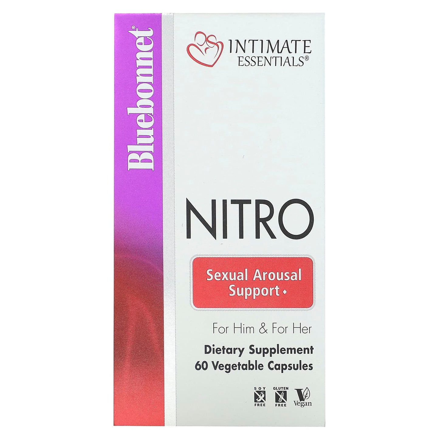 Bluebonnet Nitro for Him & Her - 60 Veg Capsules 300mg - Image 2