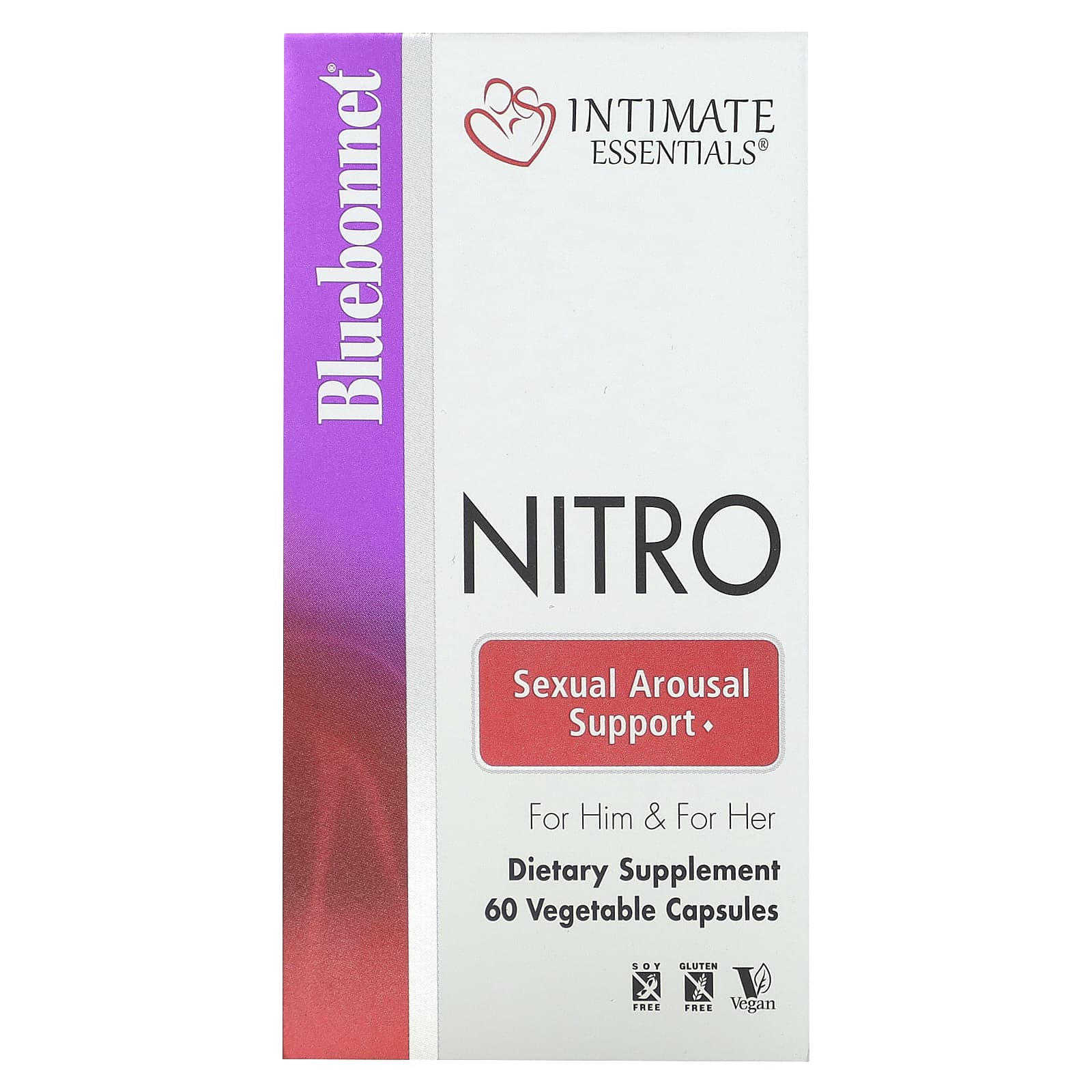 Bluebonnet Nitro for Him & Her - 60 Veg Capsules 300mg - Image 2