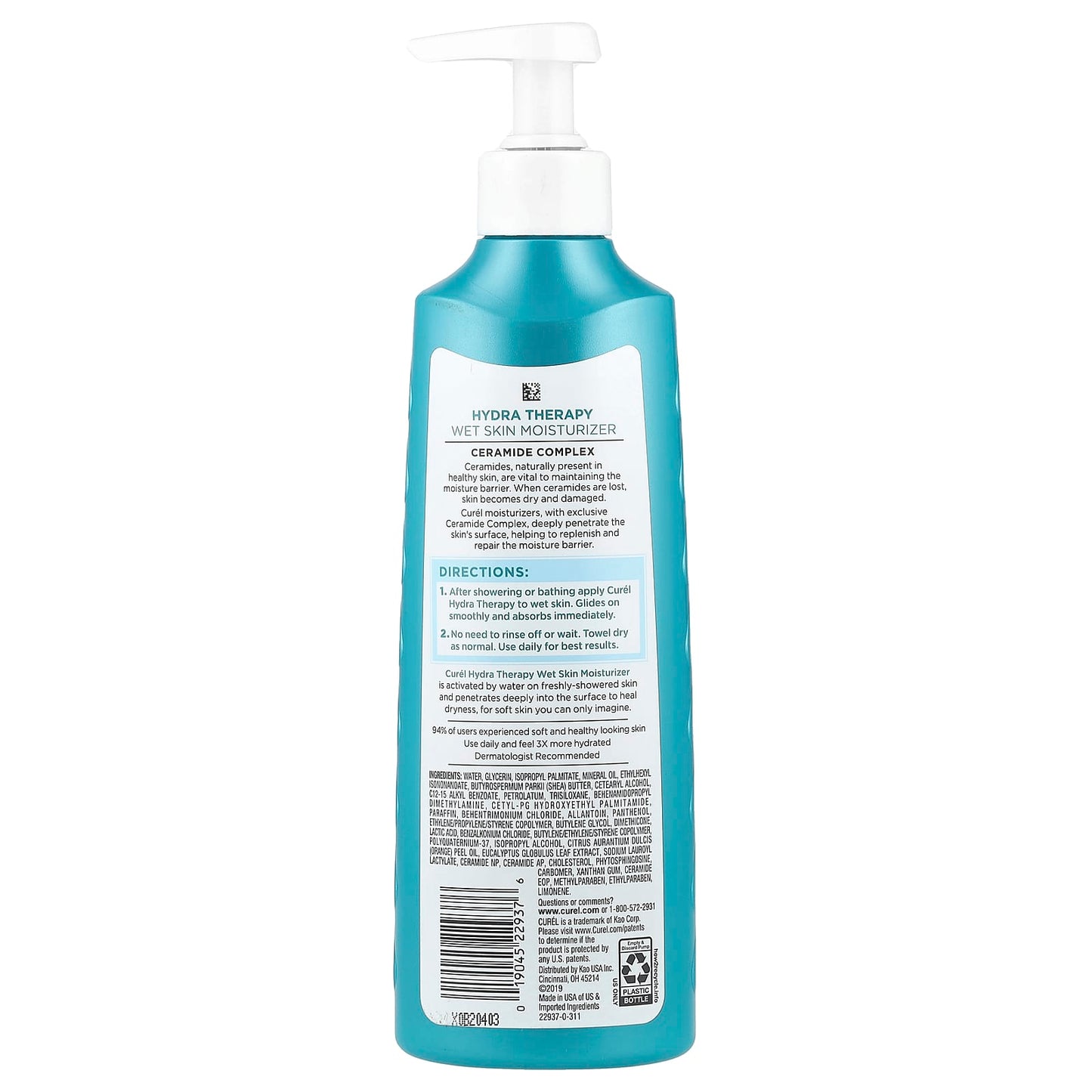 Curel HydraTherapy Wet Skin Moisturizer, 12 fl oz - Soft, Healthy Skin - Image 2