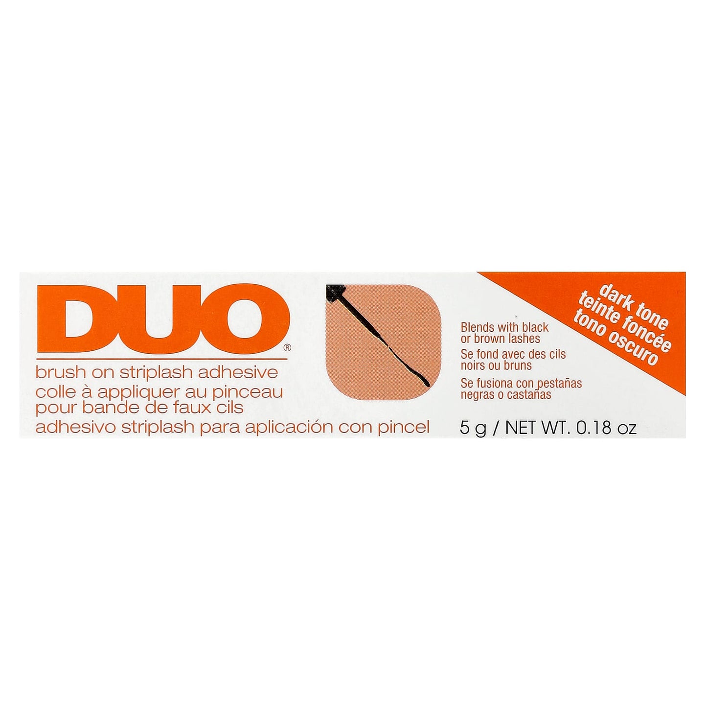 DUO Brush On Striplash Adhesive, Dark Tone - 0.18 oz - Image 2