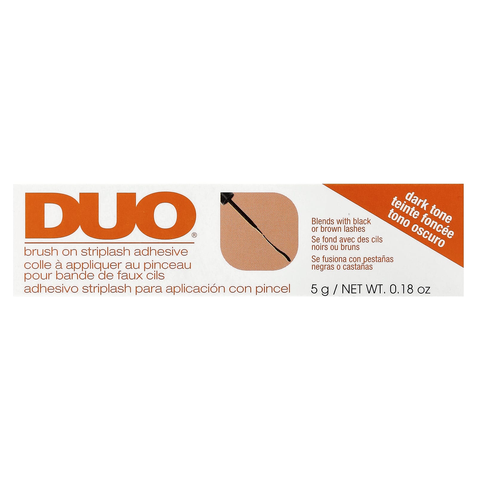 DUO Brush On Striplash Adhesive, Dark Tone - 0.18 oz - Image 2
