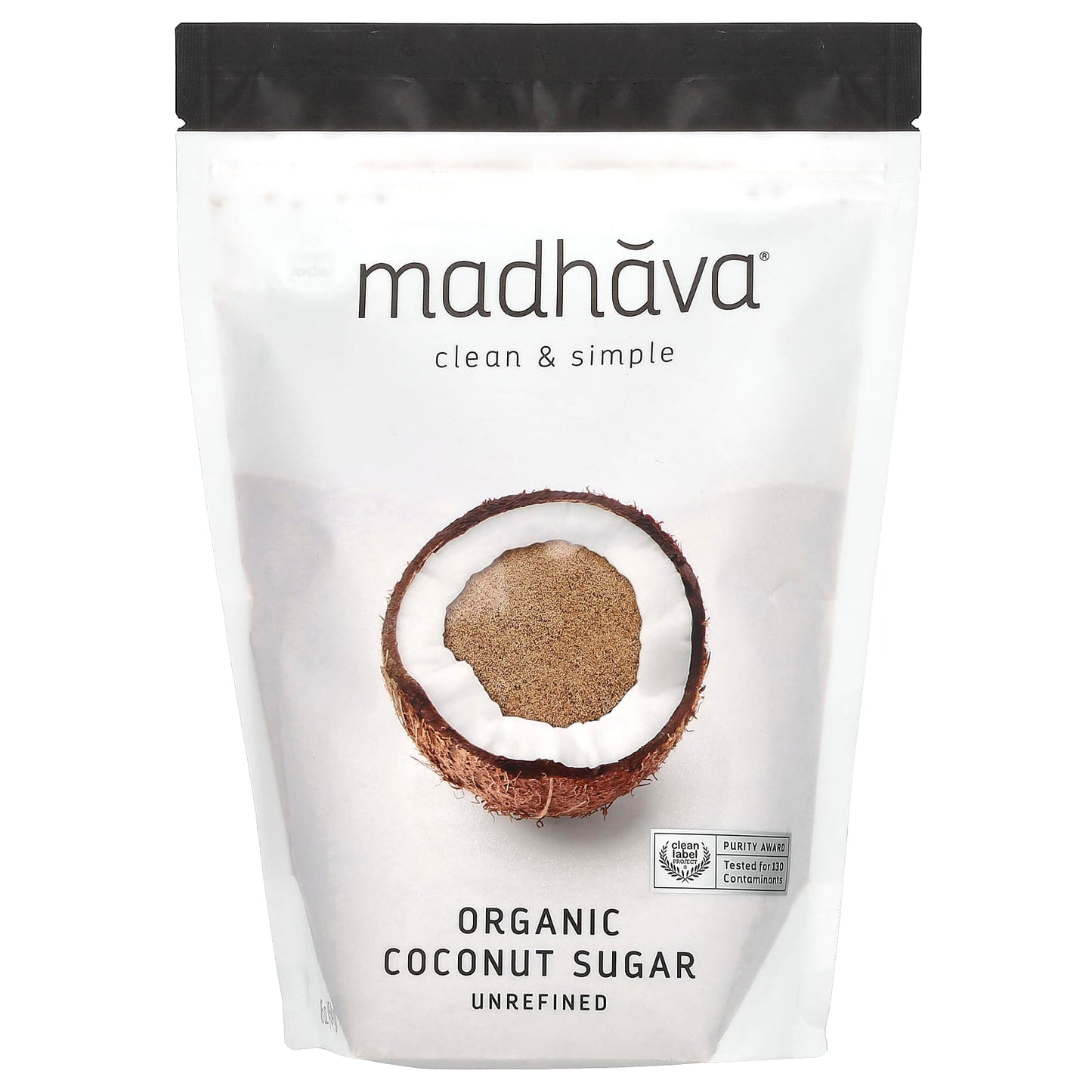 Madhava, Organic Coconut Sugar, Unrefined, 16 oz (454 g) - Image 1