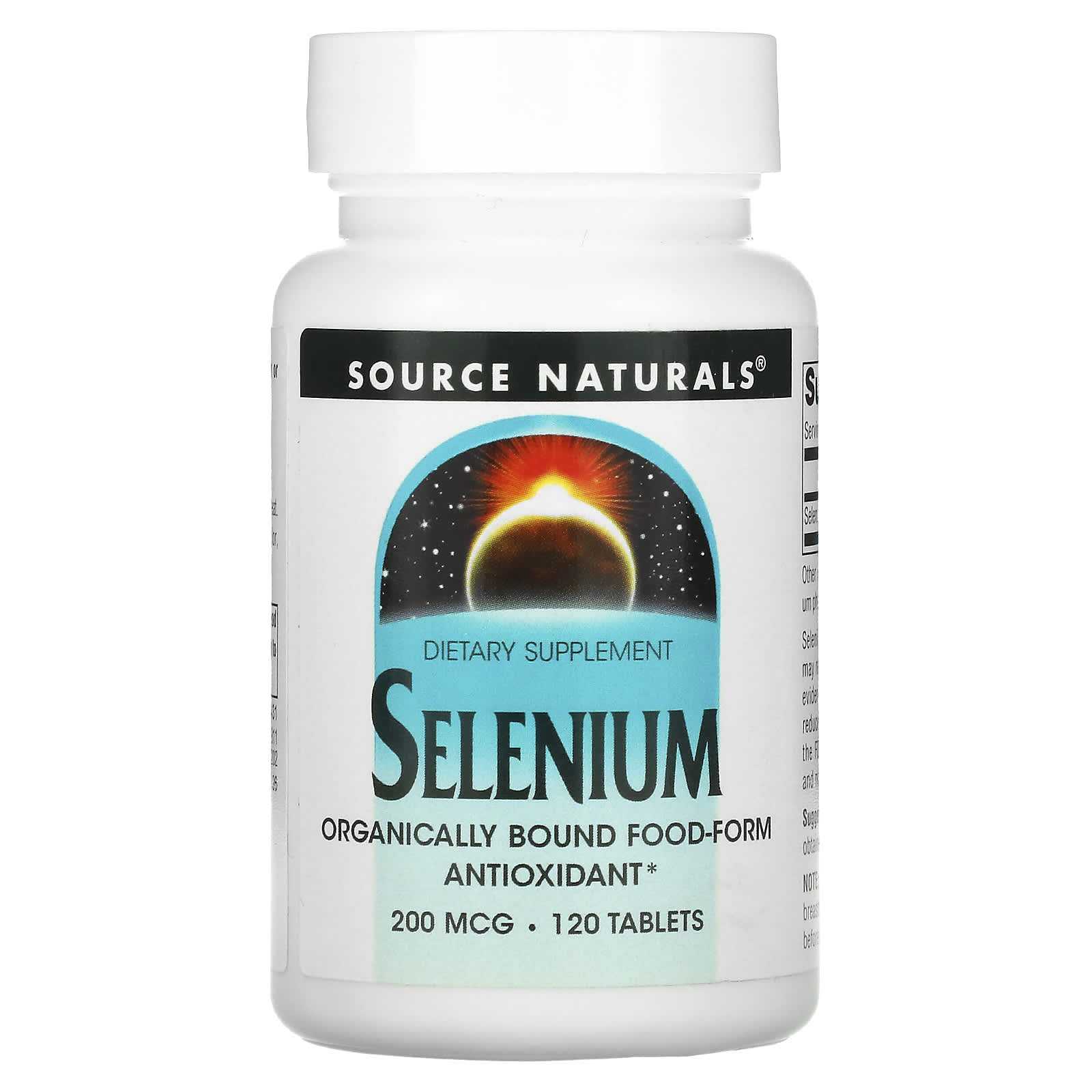 Source Naturals, Selenium, 200 mcg, 120 Tablets - Image 1
