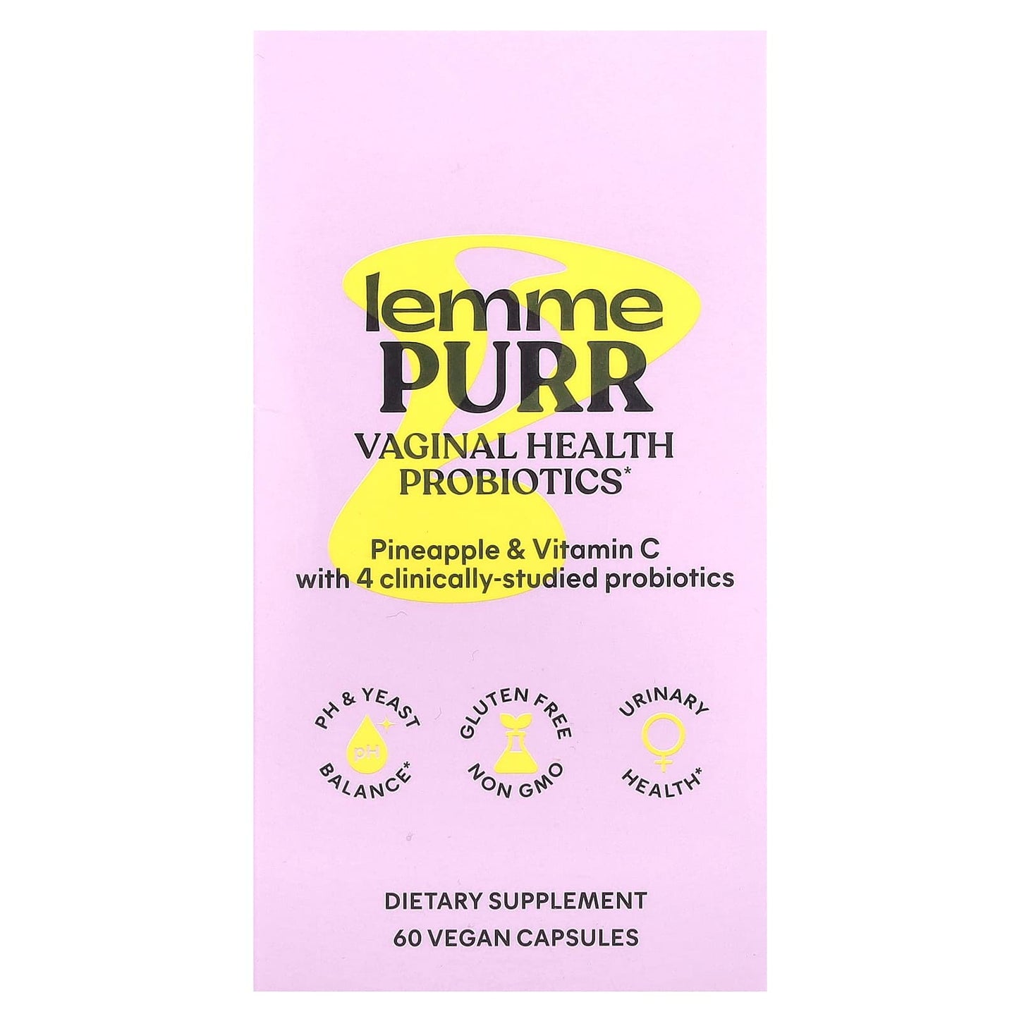 Lemme, Purr, Vaginal Health Probiotics, 60 Vegan Capsules - Image 2