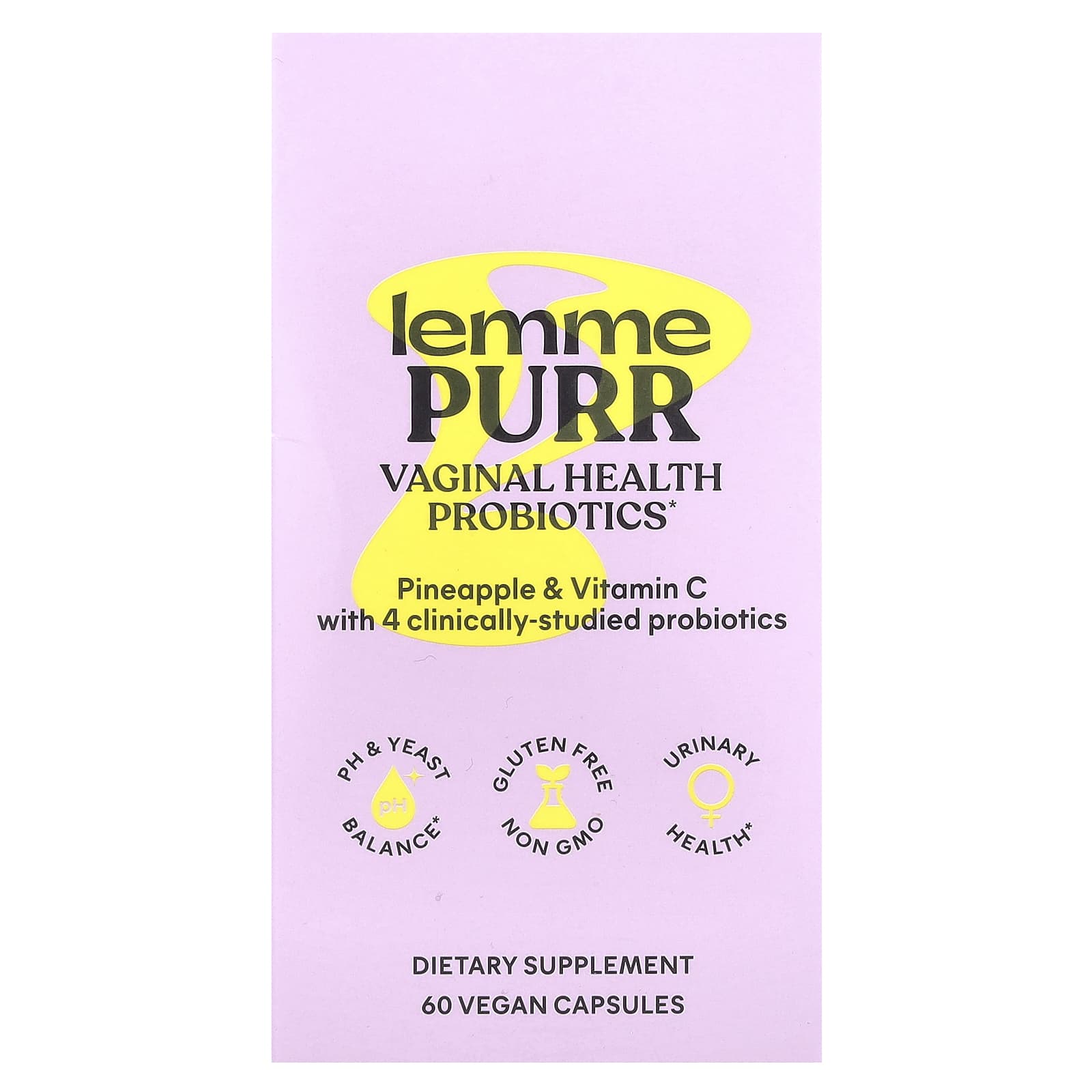 Lemme, Purr, Vaginal Health Probiotics, 60 Vegan Capsules - Image 2