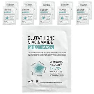 APLB Glutathione Niacinamide Sheet Mask - 10 Sheets