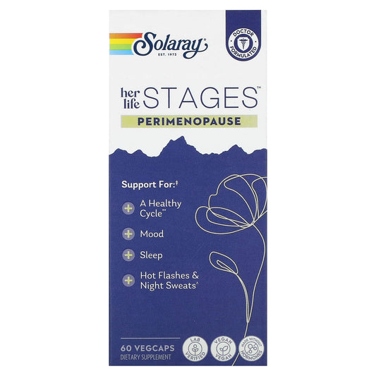 Solaray, Her Life Stages, Perimenopuase, 60 VegCaps - Image 1
