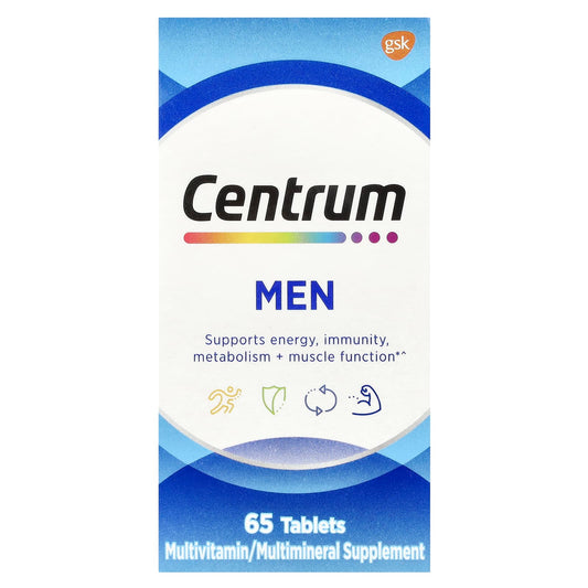 Centrum Men's Multivitamin Supplement, Energy & Immunity Support, 65 Tablets - Image 1