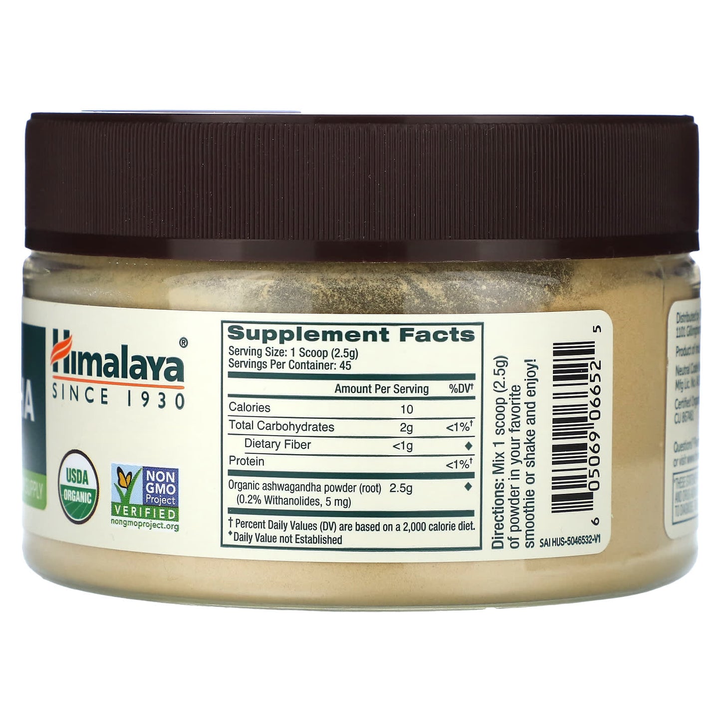 Organic Ashwagandha Root Powder for Stress & Energy - 4 oz - Image 2