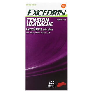 Excedrin Tension Headache Relief, 100 Caplets, Aspirin-Free