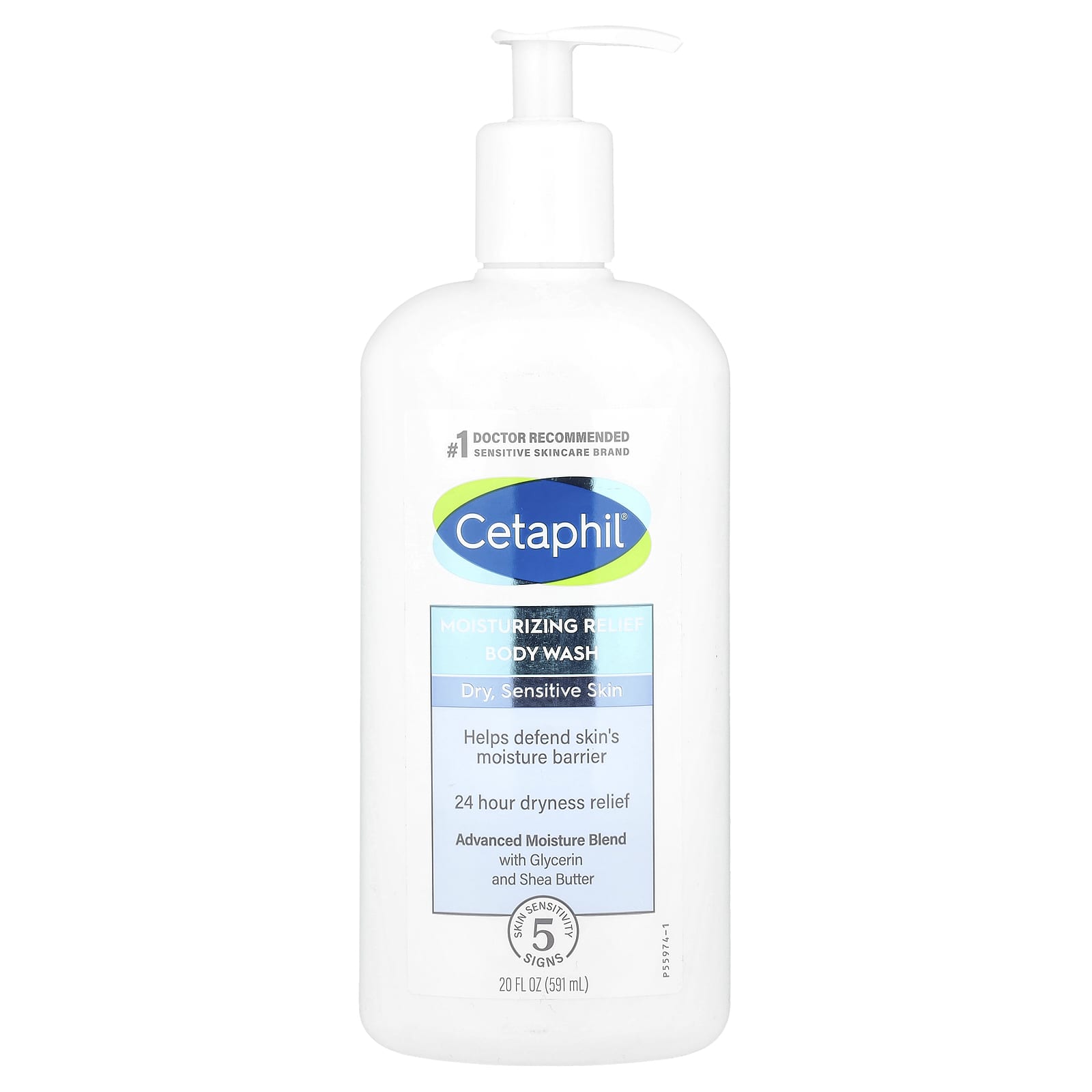 Cetaphil Moisturizing Body Wash for Dry, Sensitive Skin - 20 fl oz - Image 1
