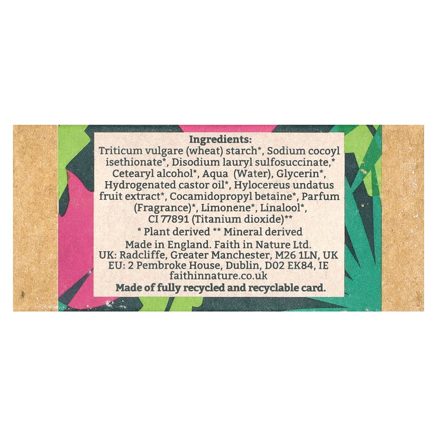 Nature's Harmony: Dragon Fruit Shampoo Bar by Faith in Nature, 3 oz - Image 2