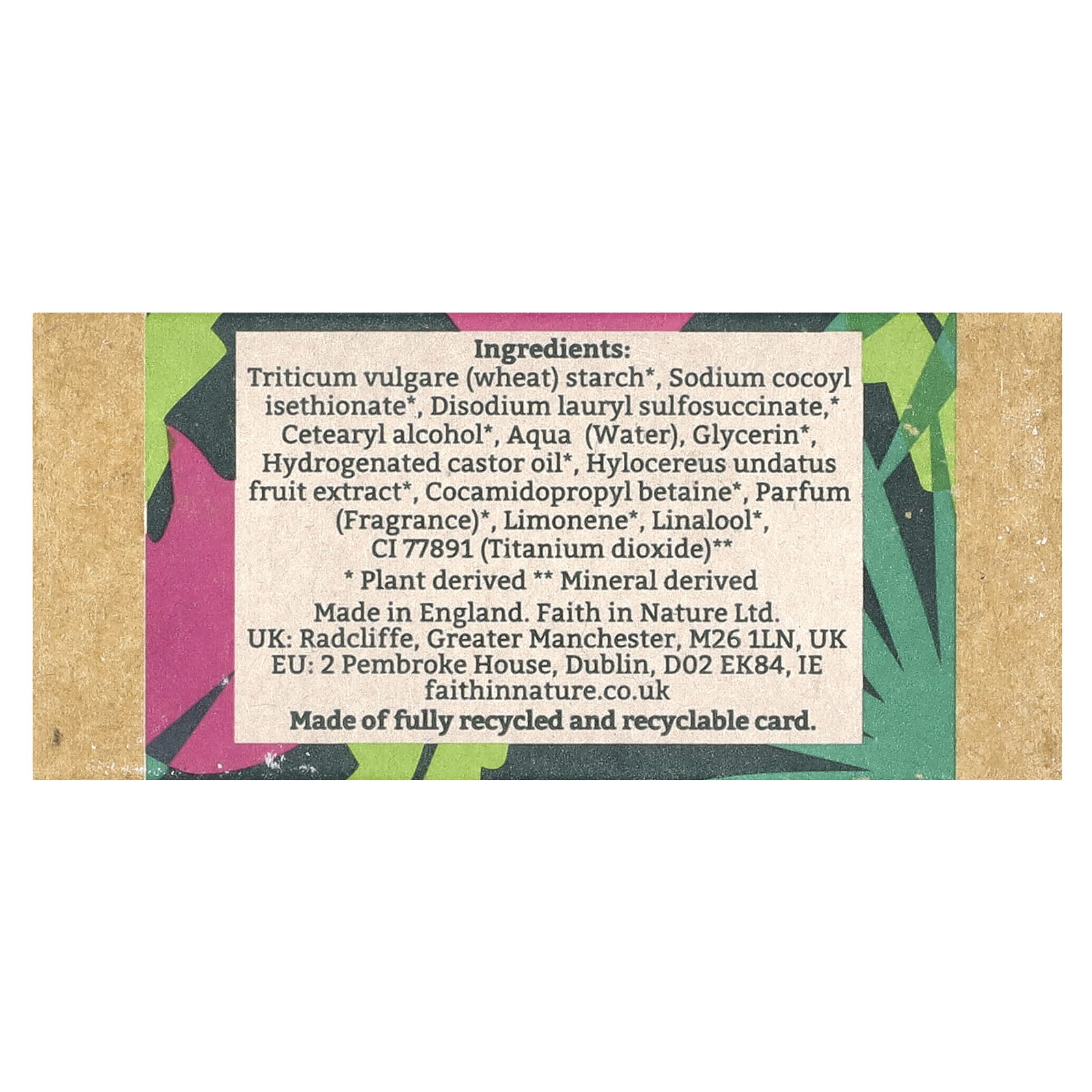 Nature's Harmony: Dragon Fruit Shampoo Bar by Faith in Nature, 3 oz - Image 2