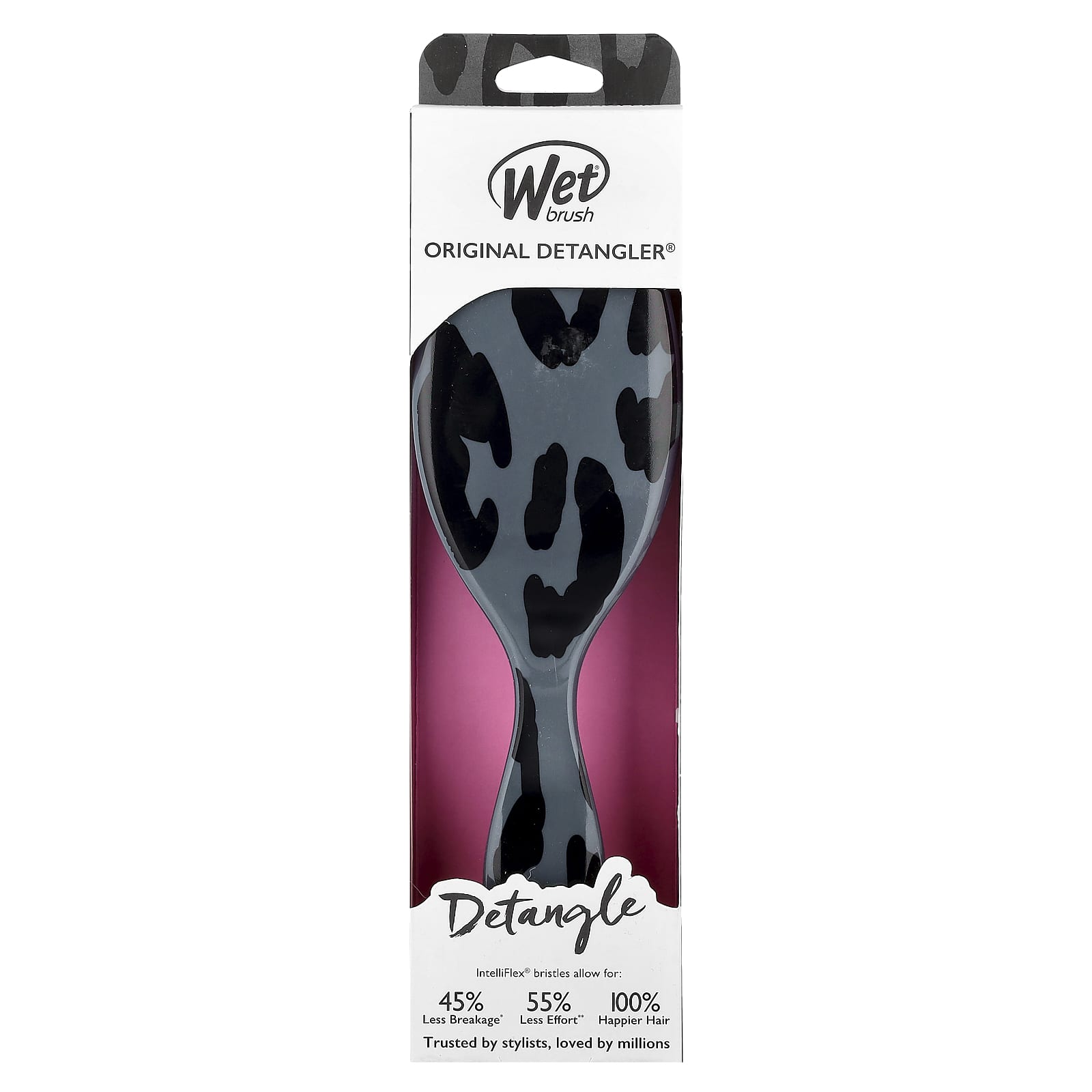 Wet Brush, Original Detangler®, Safari Leopard Gray, 1 Brush - Image 2