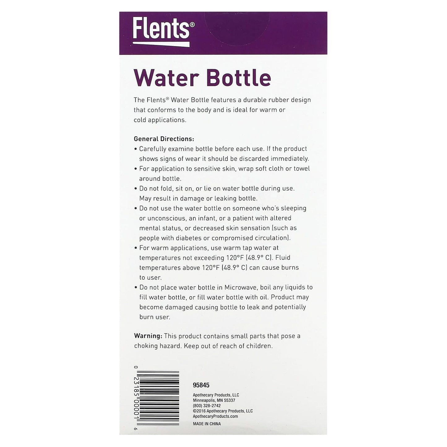 Flents Warm & Cold Therapy Water Bottle, 1.75 qt for Pain Relief - Image 2