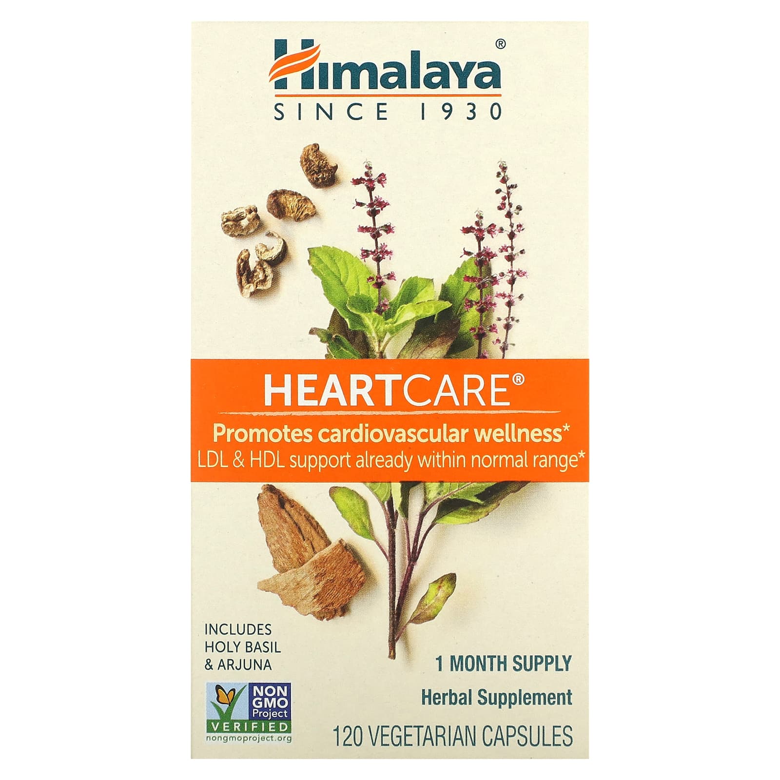 HeartCare 120 Capsules - Natural Heart Wellness & Stress Relief - Image 1