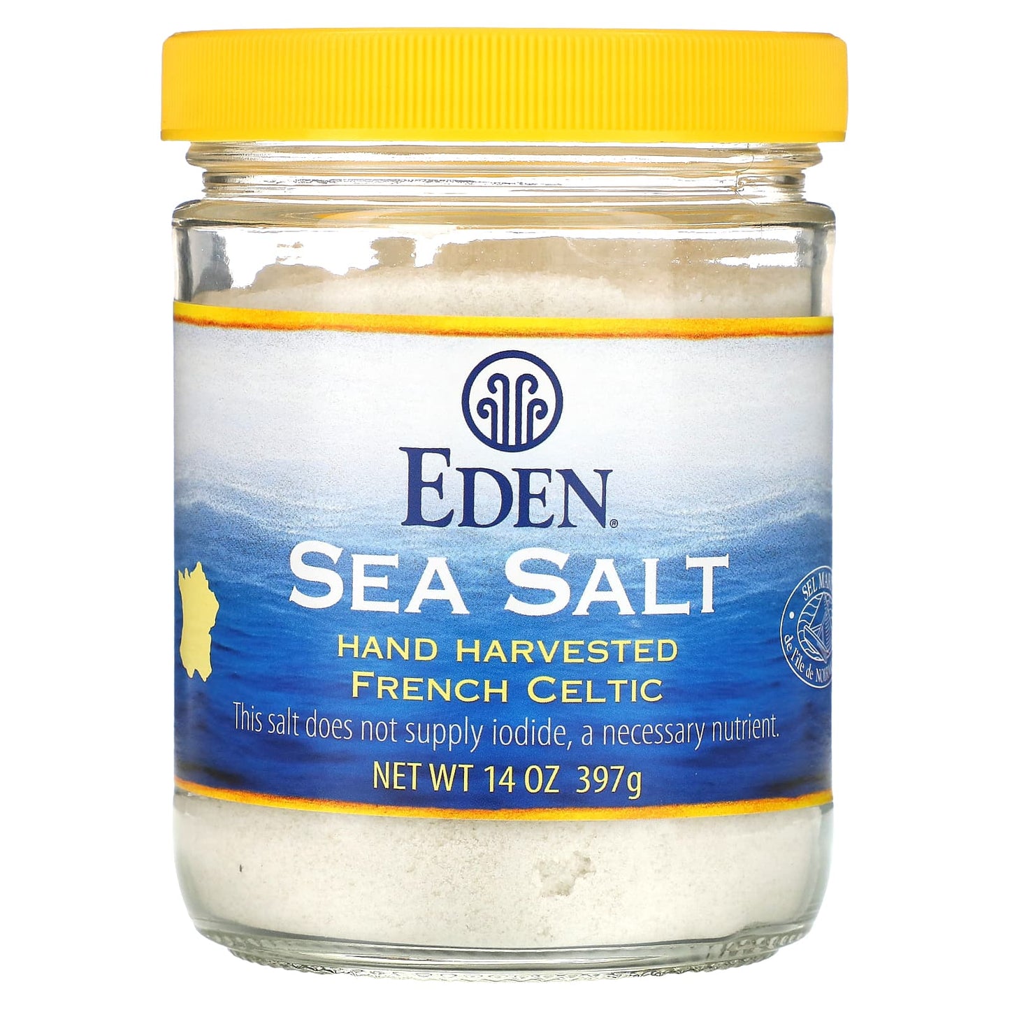 Premium Hand-Harvested Sea Salt by Eden Foods, 14 oz (397g) - Image 1