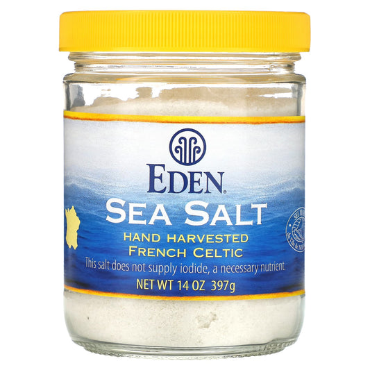 Premium Hand-Harvested Sea Salt by Eden Foods, 14 oz (397g) - Image 1