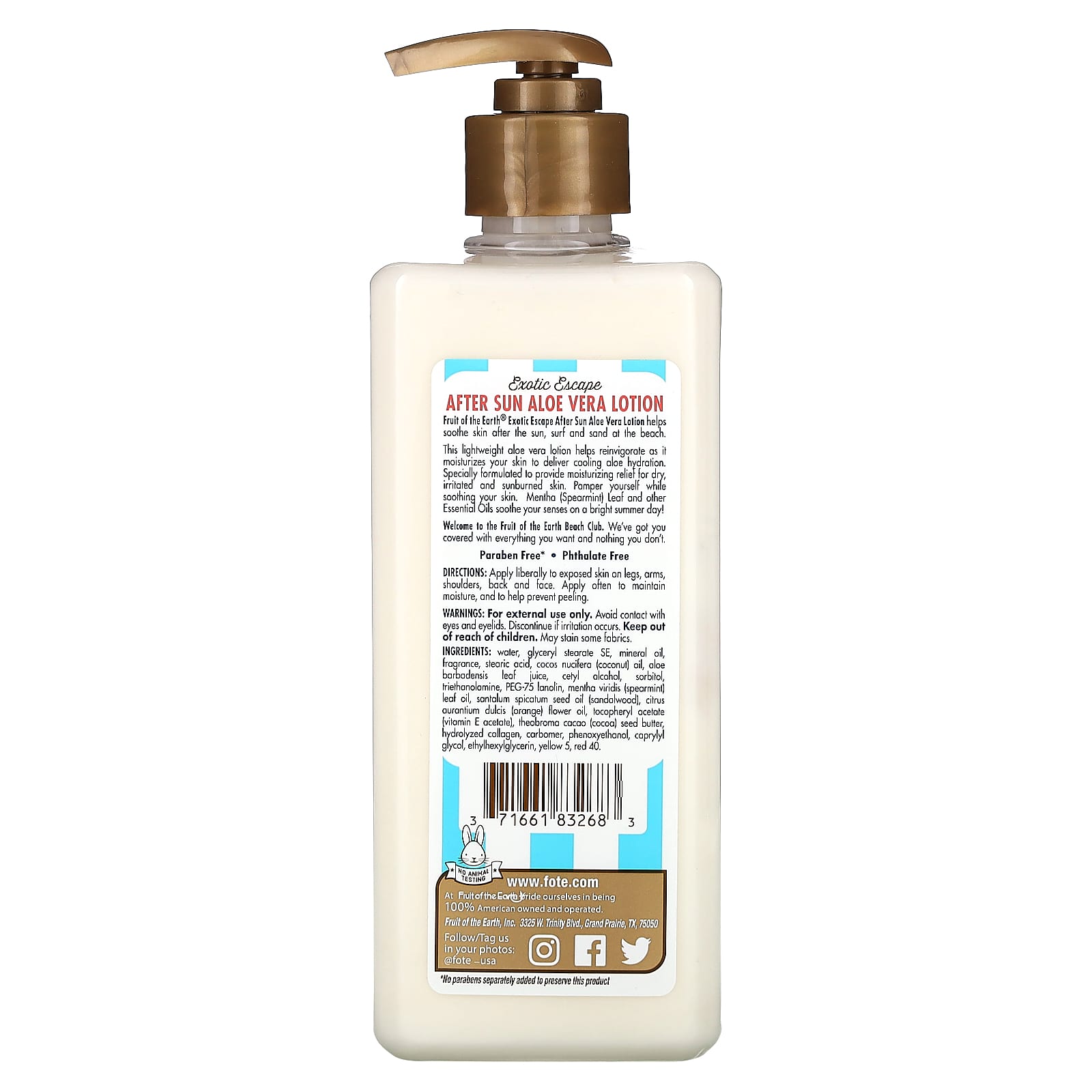Soothe Sun-Kissed Skin with Fruit of the Earth Exotic Escape After Sun Lotion - Image 2